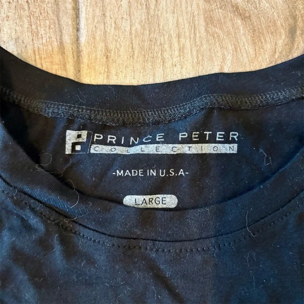 Prince Peter Collection T-Shirt Womens Size L Black Stay Wild Moon Child